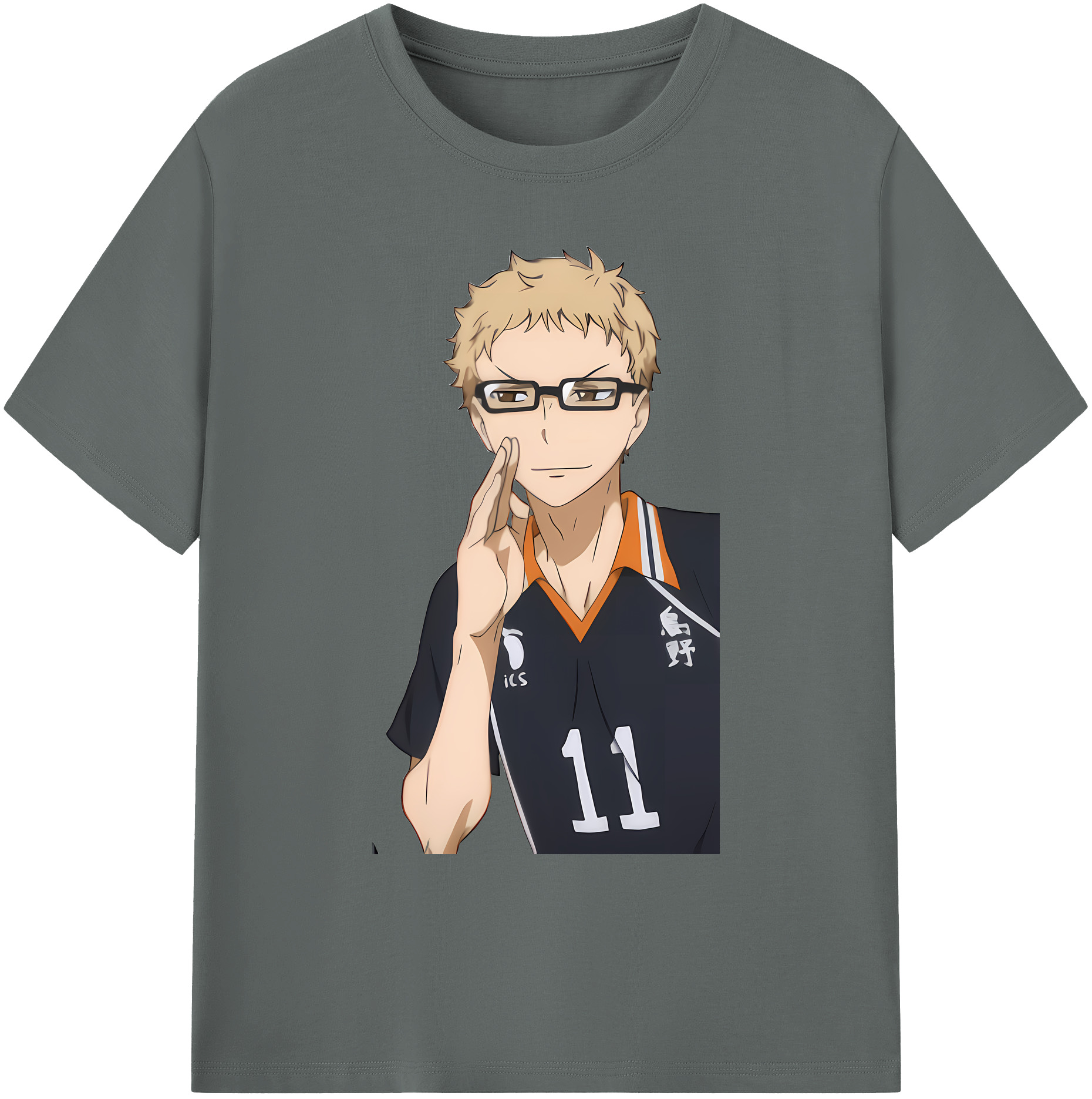 （画像用） ハイキュー!! Haikyu!! 綿100％ メンズ半袖Tシャツ｜肌触りやわらか＆通気性